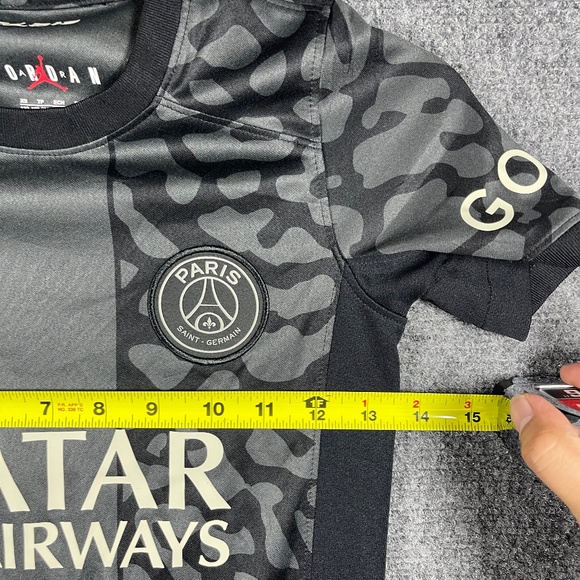 Kylian Mbappe 7 Nike PSG x Paris Saint Germain Third Kit Soccer Jersey Youth XS - Picture 7 of 9